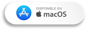 App Store badge showing the macOS availability text in Spanish: 'Disponible en macOS' with the Apple logo and blue App Store icon